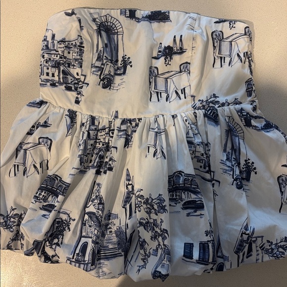 A&F Strapless Bubble Hem Top XS - Picture 3 of 5